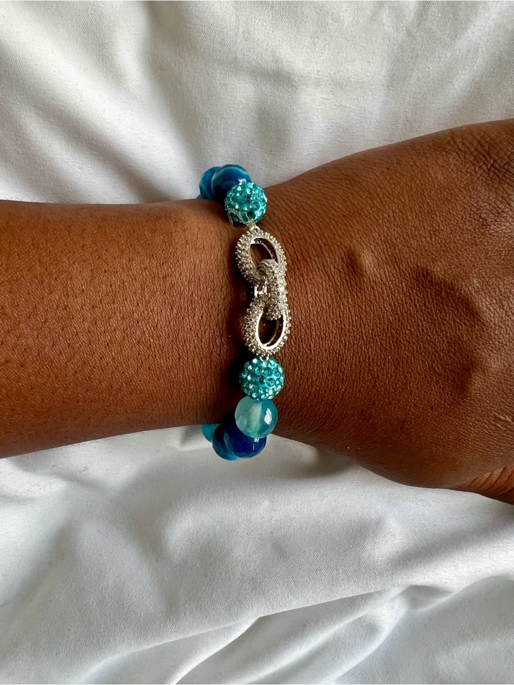 Handmade Glass & Crystal Beaded Bracelet ✨ Boho Chic | Accent Beads